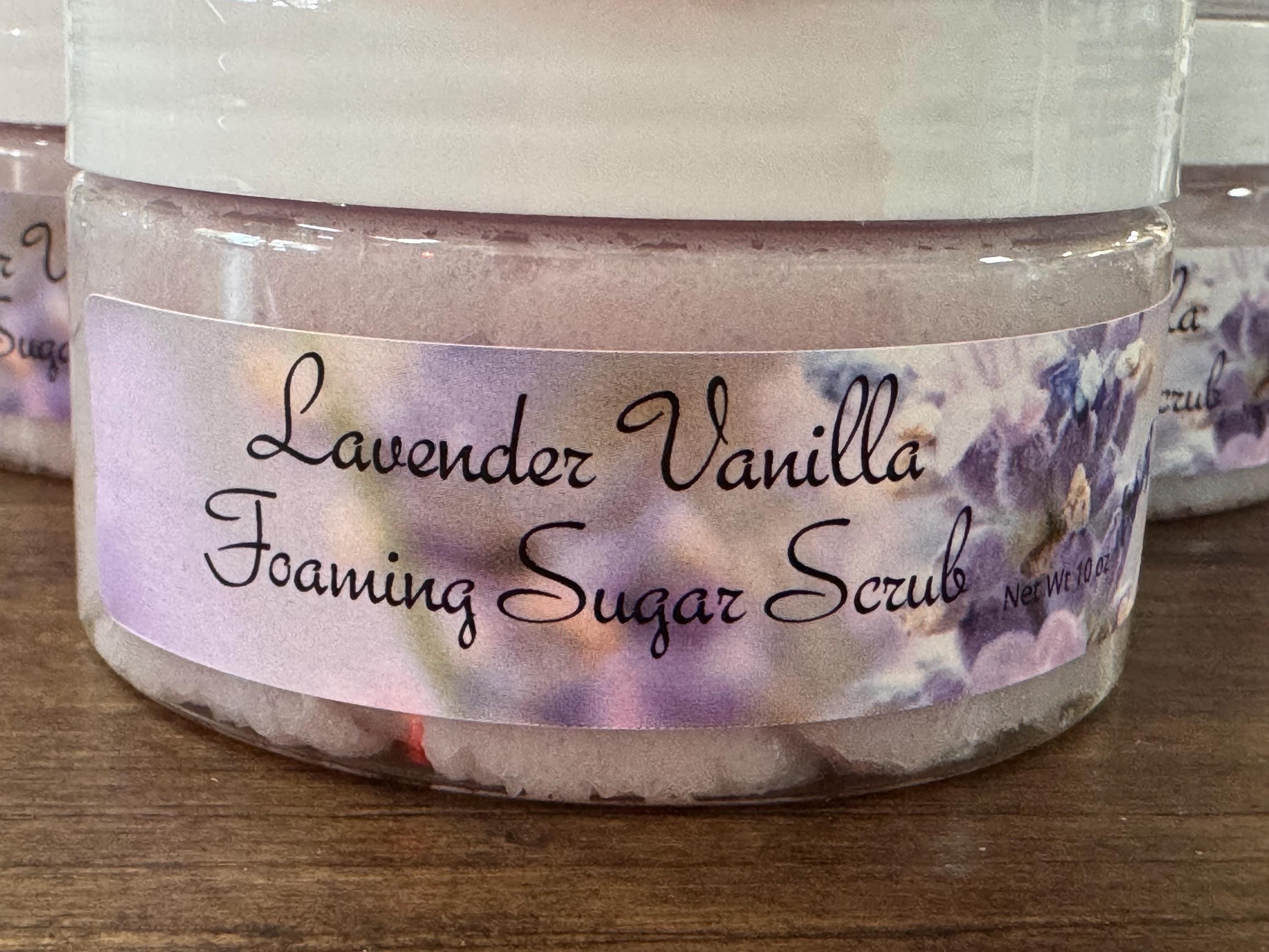 Lavender Vanilla Foaming Sugar Scrub