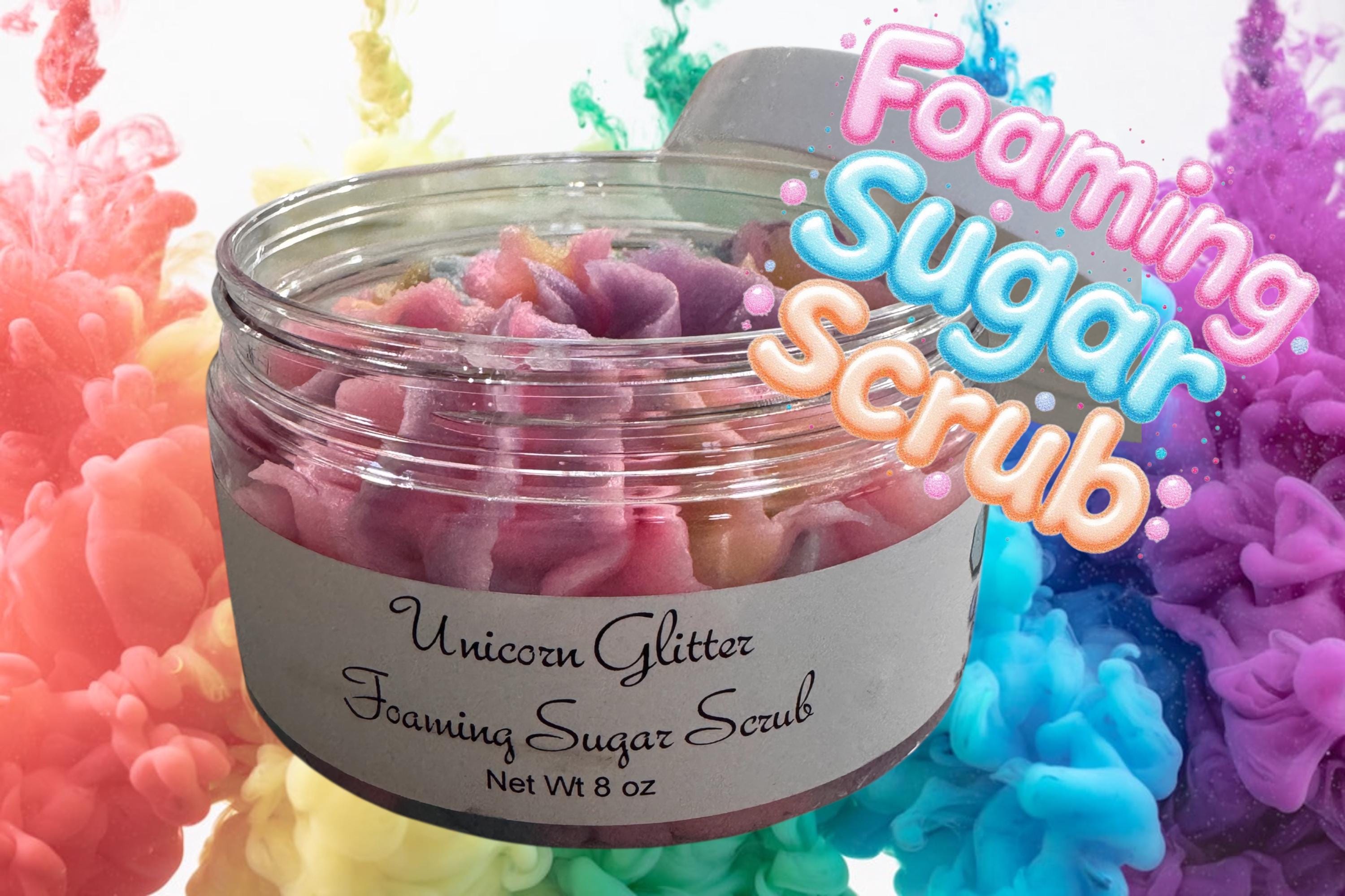 Unicorn Glitter Foaming Sugar Scrub