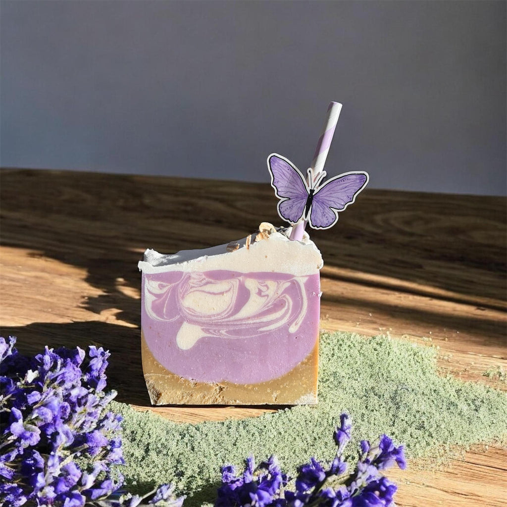 Lavender Matcha Honey Oat Soap