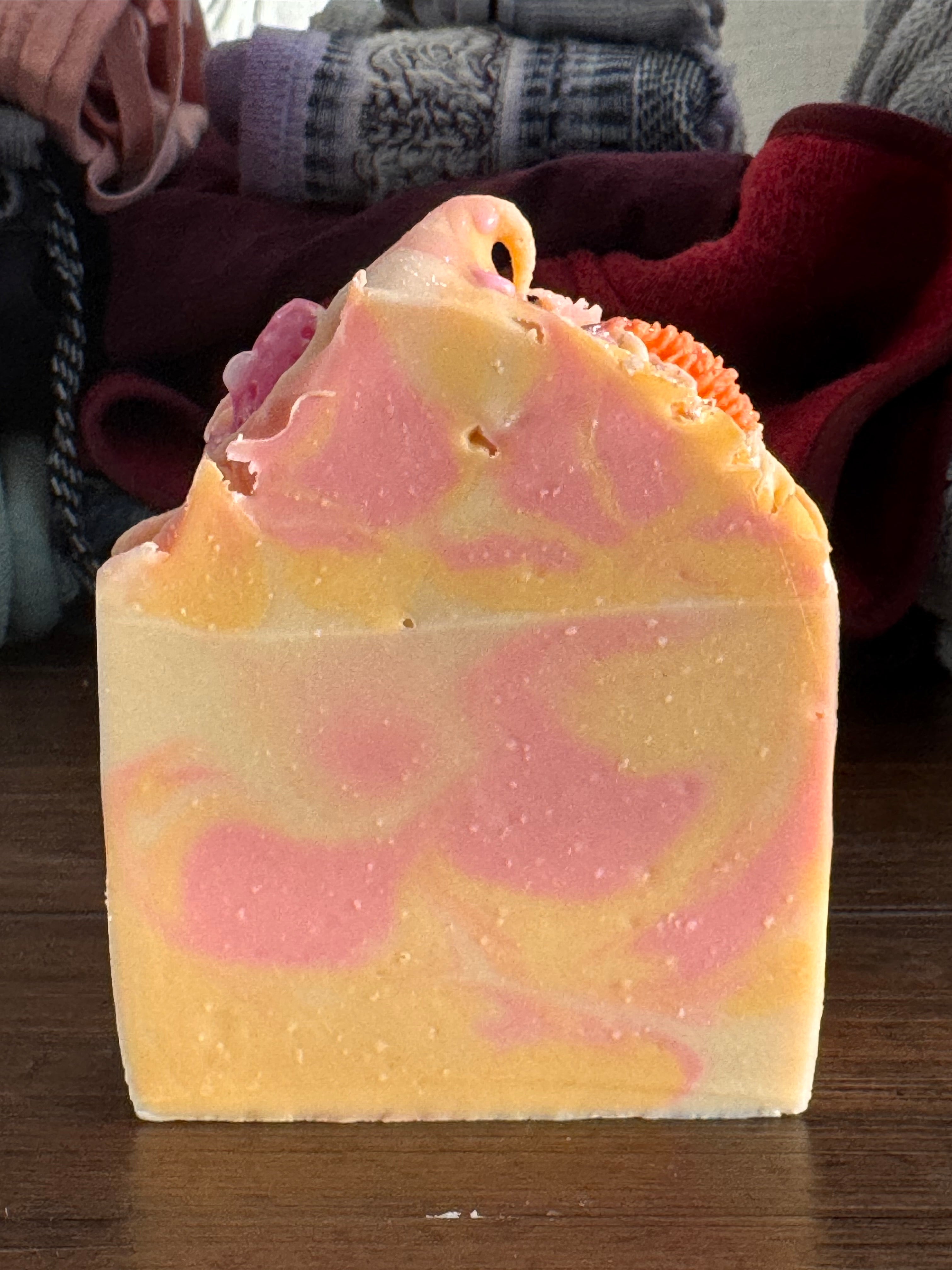 Strawberry Peach Champagne Soap