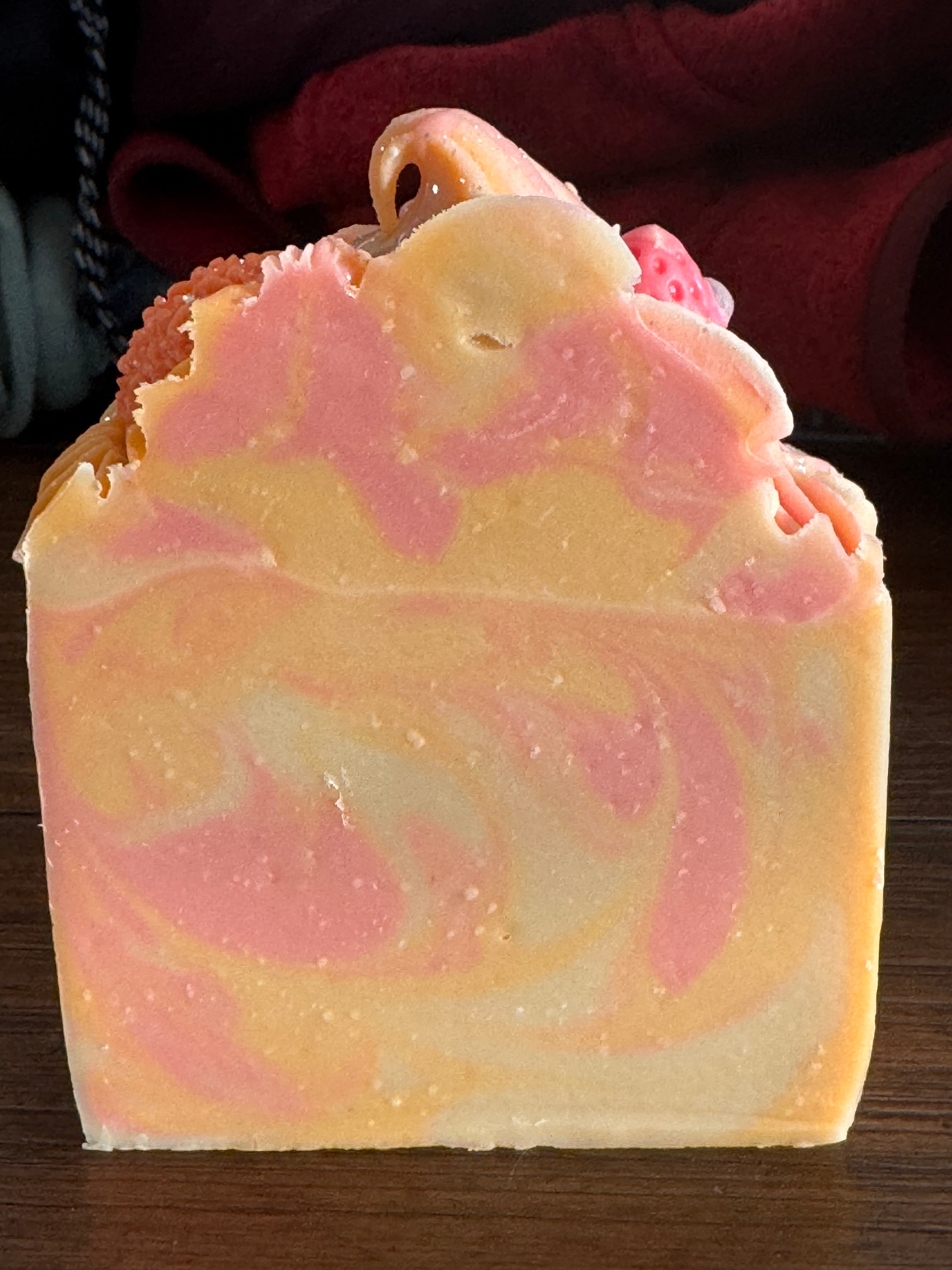 Strawberry Peach Champagne Soap