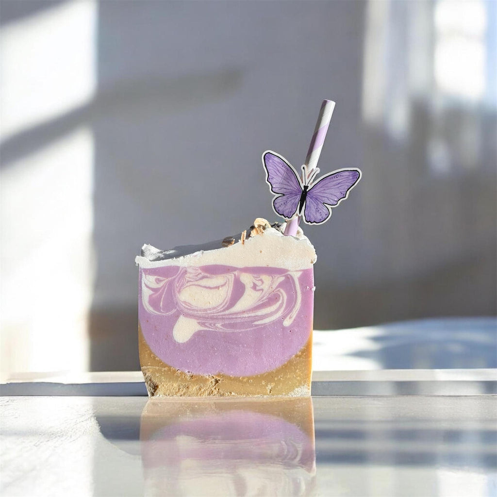 Lavender Matcha Honey Oat Soap