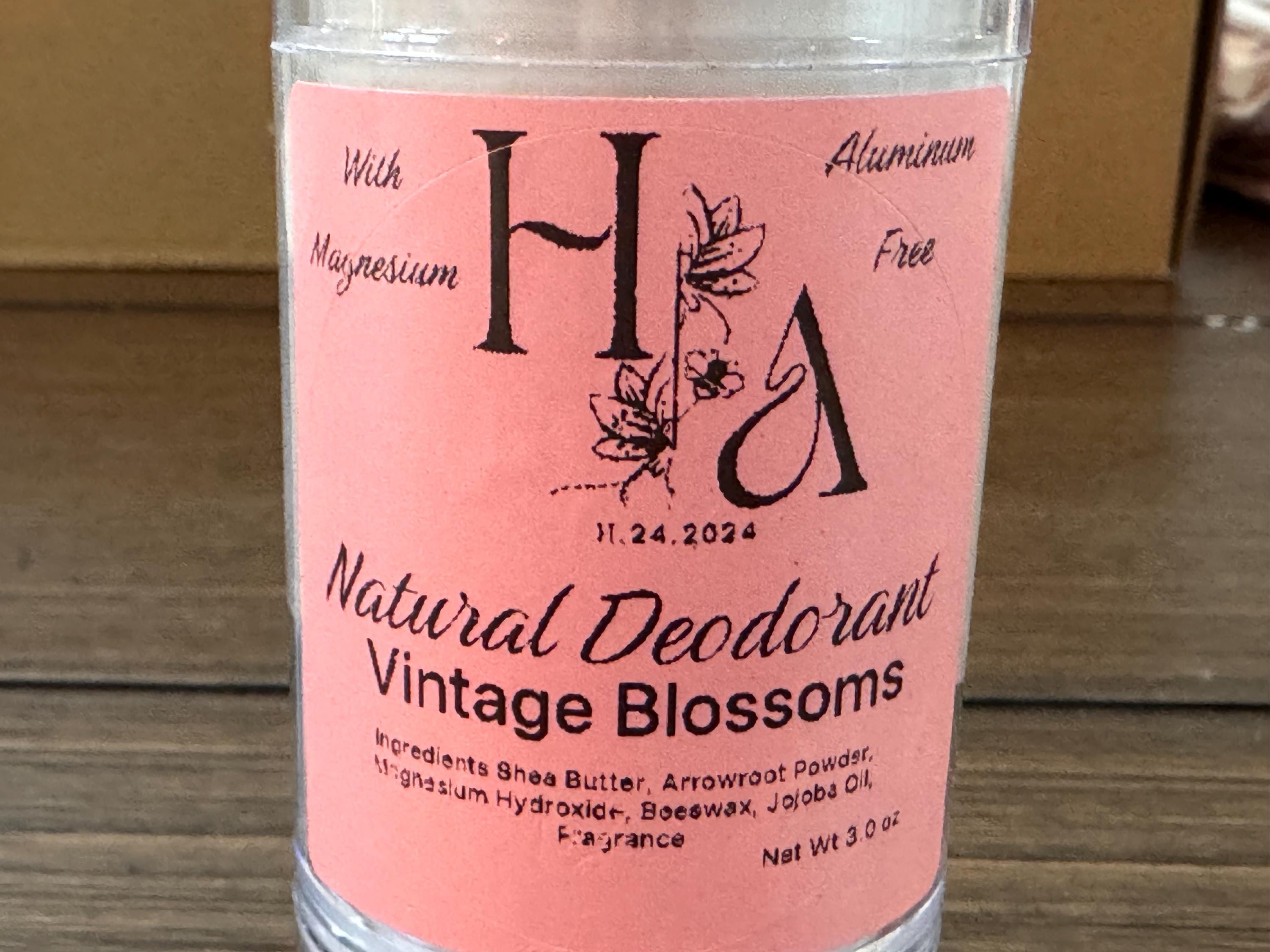 Natural Deodorant for Women Vintage Blossoms