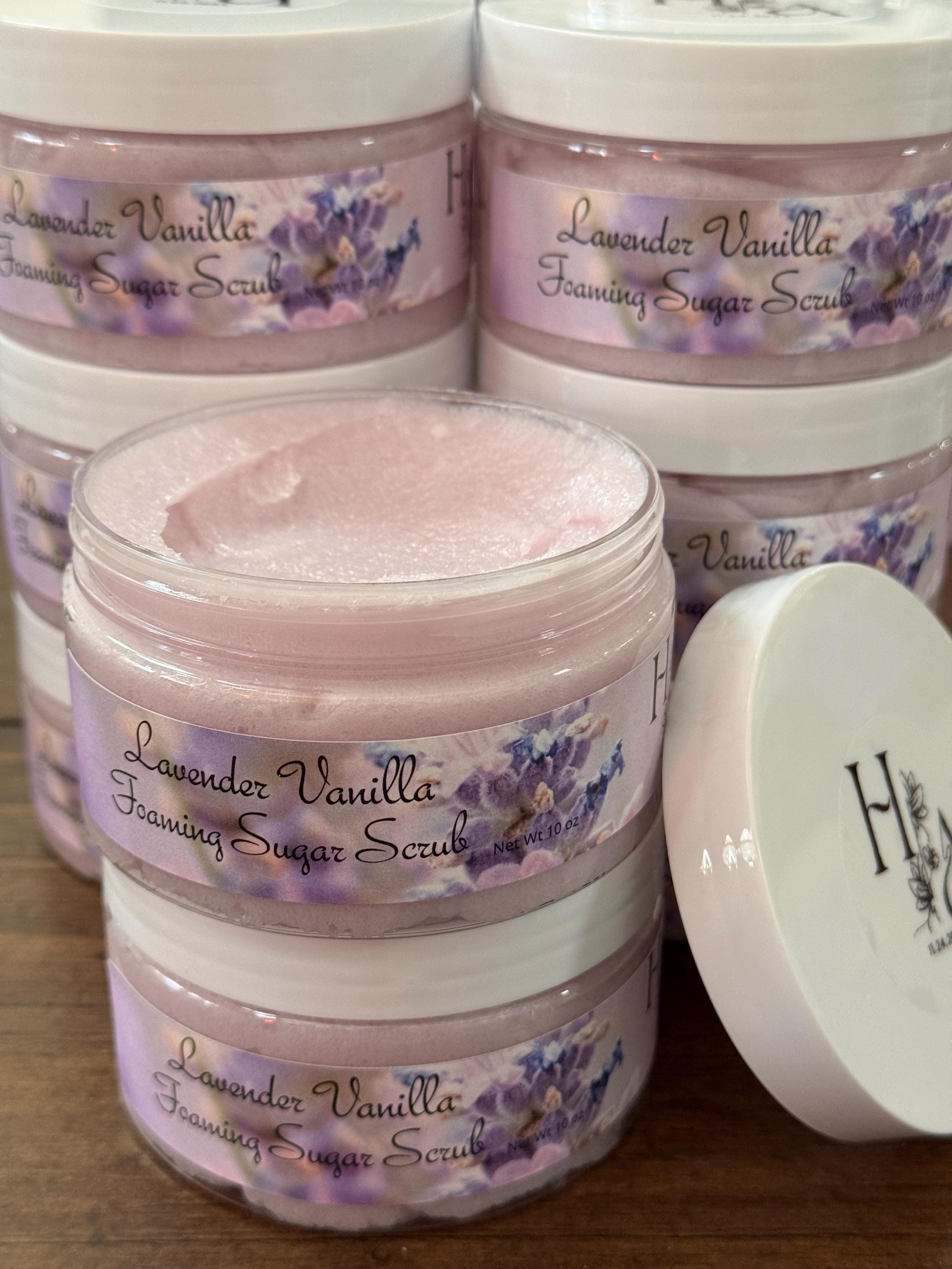 Lavender Vanilla Foaming Sugar Scrub