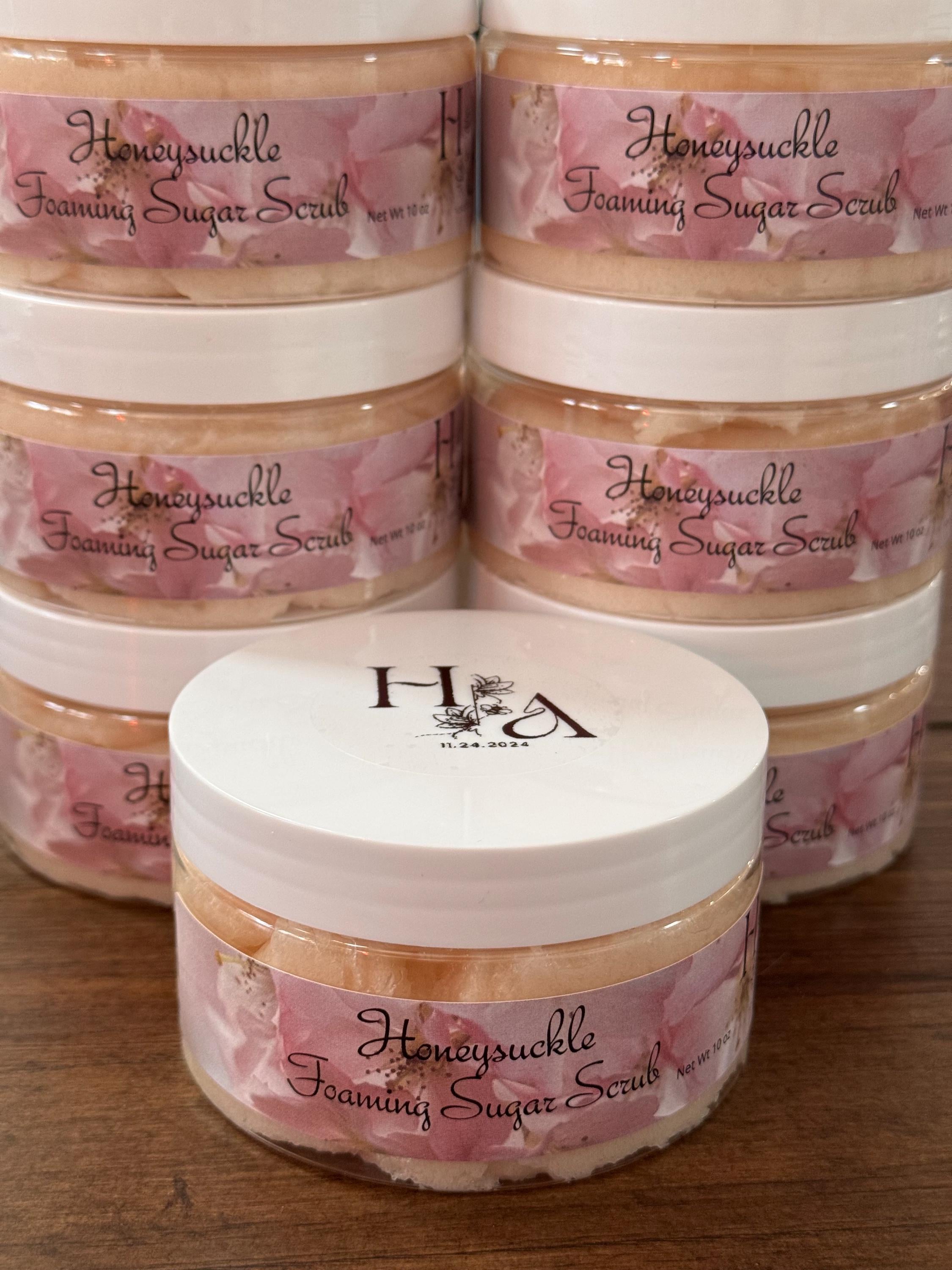 Honeysuckle Foaming Sugar Scrub
