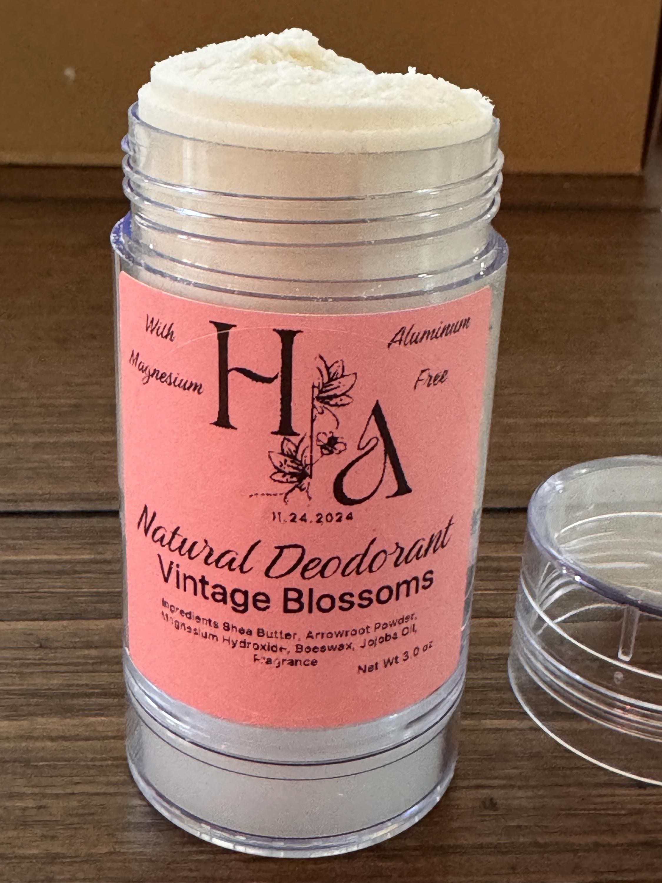 Natural Deodorant for Women Vintage Blossoms