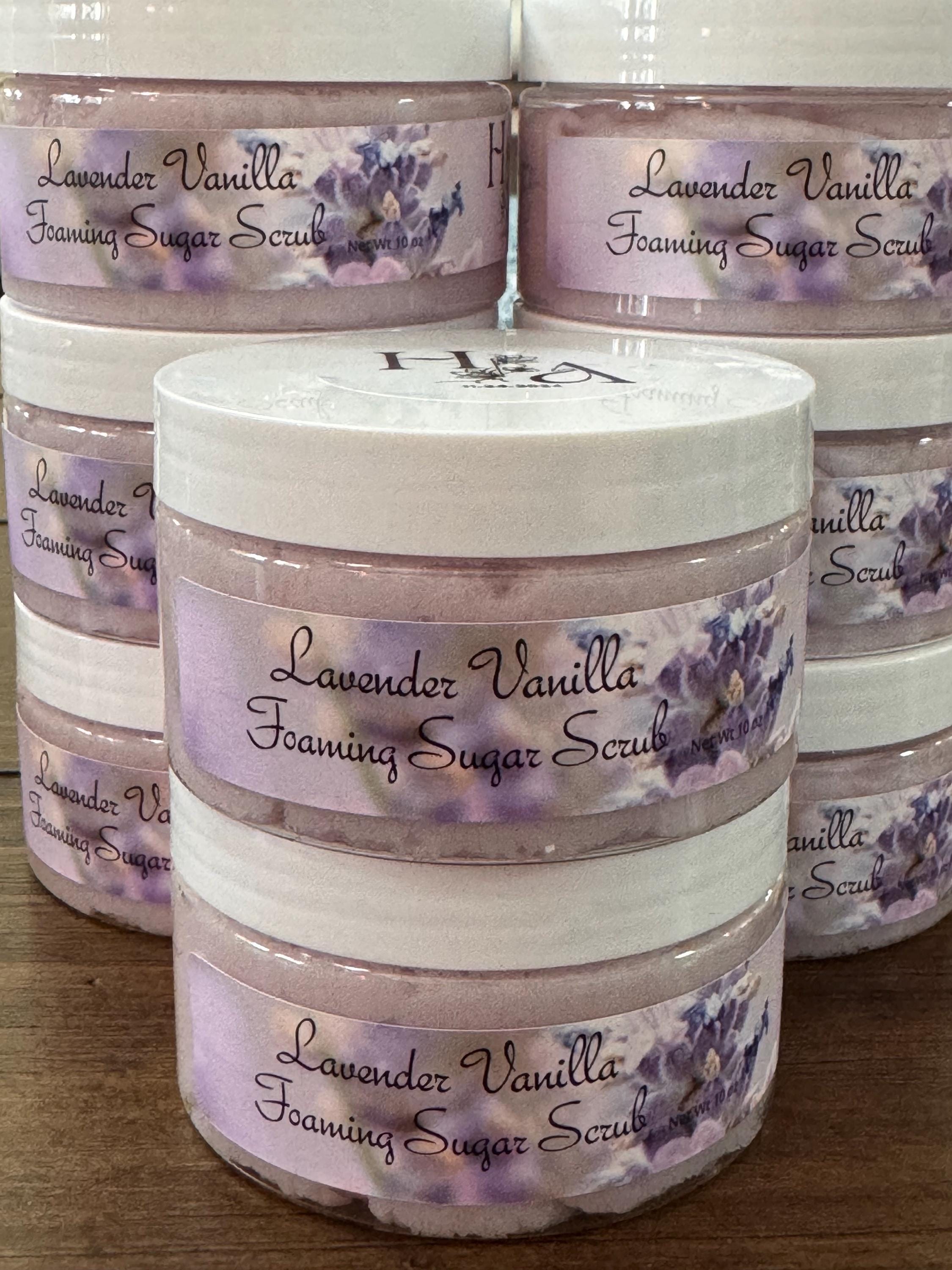 Lavender Vanilla Foaming Sugar Scrub