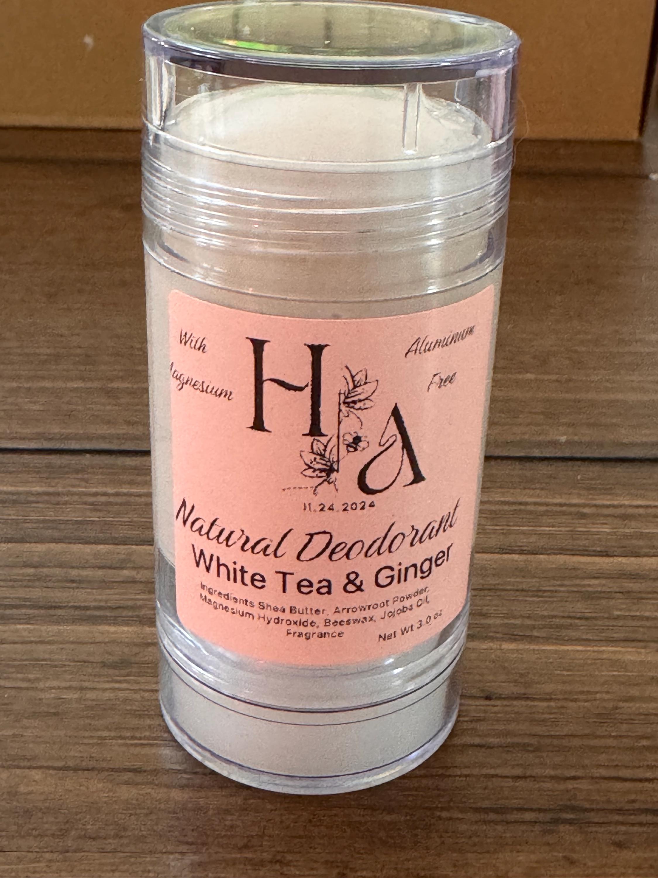 Natural Deodorant for Women White Tea and Ginger